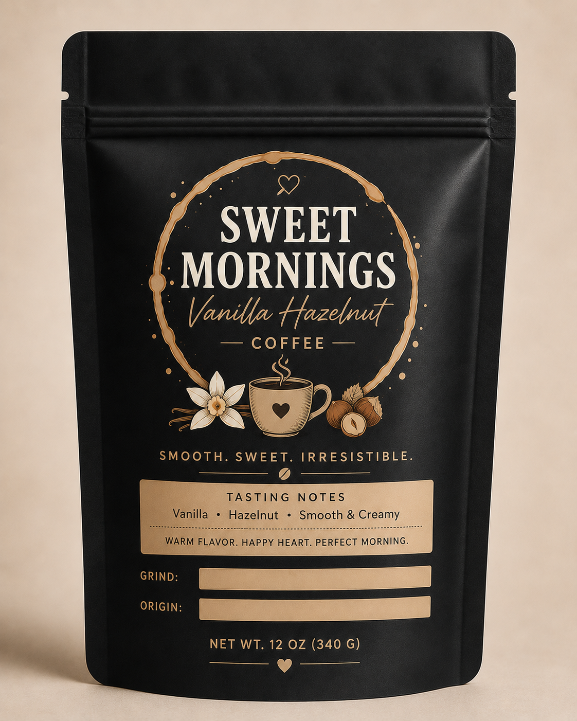 Sweet Mornings | Vanilla Hazelnut Coffee